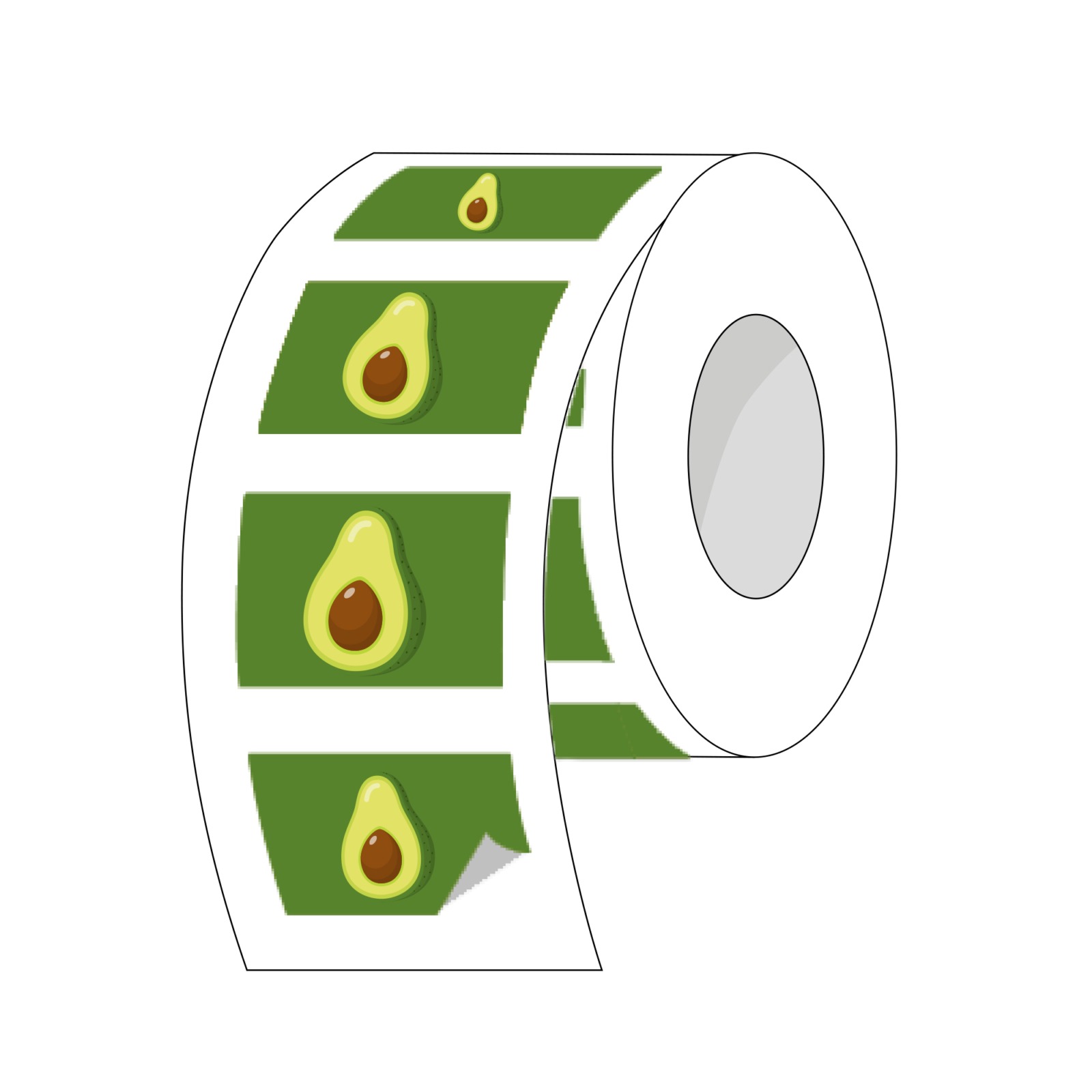 rectangle-roll-label