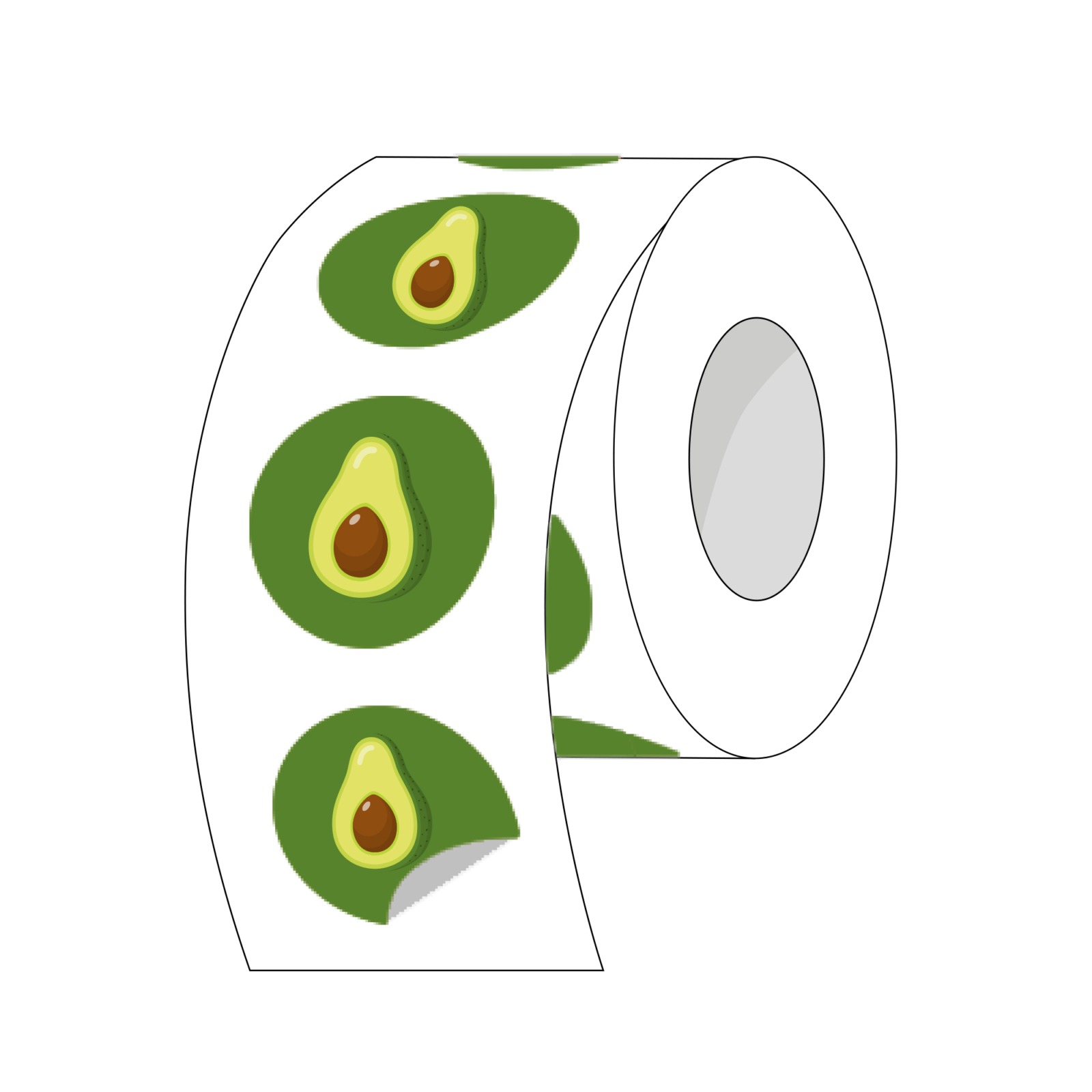 round-roll-label