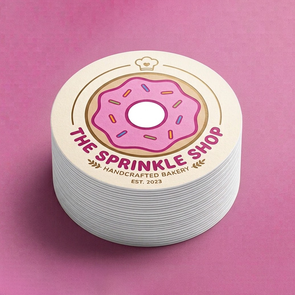 round die cut stickers