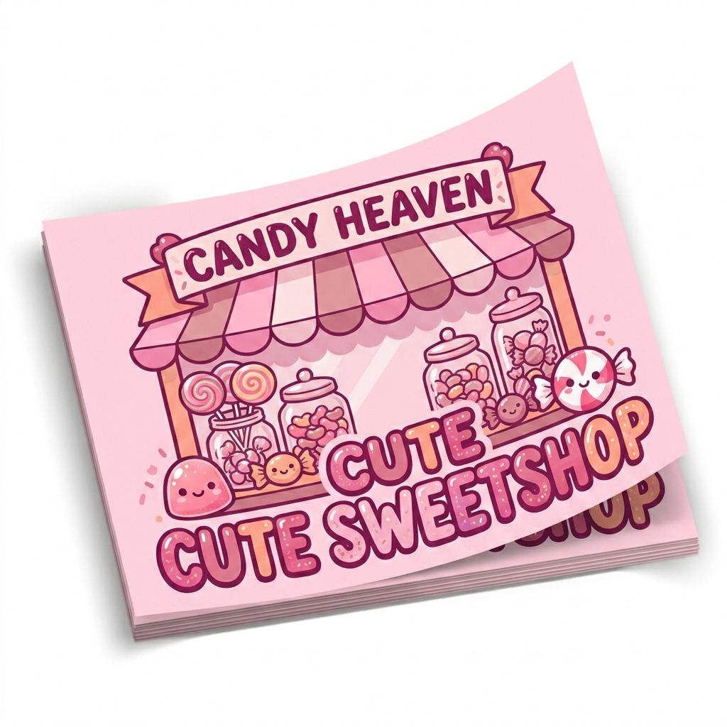 Rectangle die cut stickers